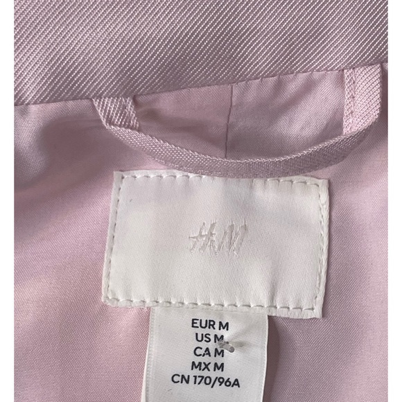 H&M Oversized Pale Pink Blazer/Size Medium - Picture 6 of 7
